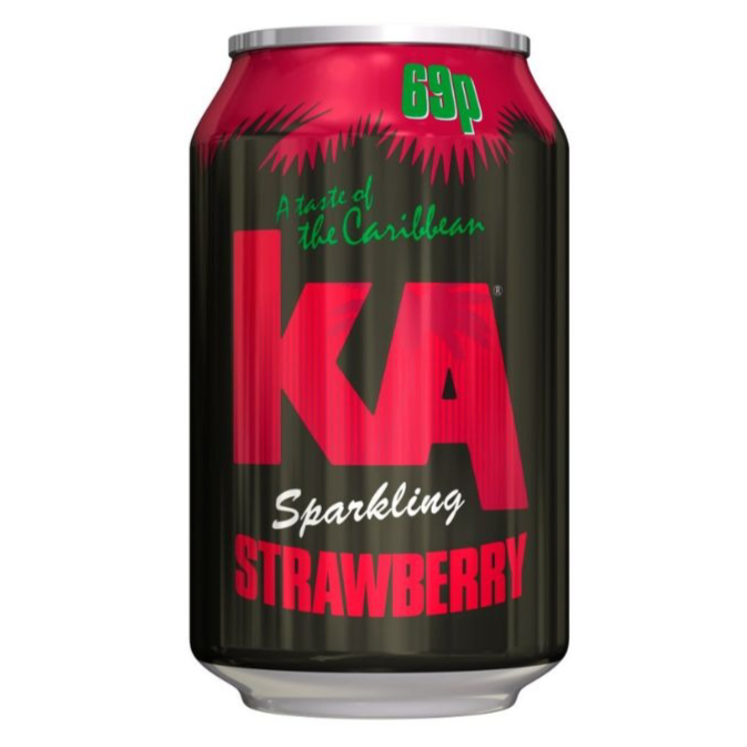 KA Sparkling Strawberry Cans 330ml PMP 69p