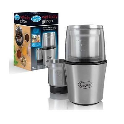 Quest Wet And Dry One Touch Grinder Silver