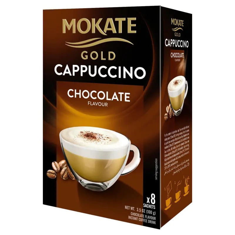 Mokate Gold Chocolate Cappuccino Instant Coffee 8 Pack