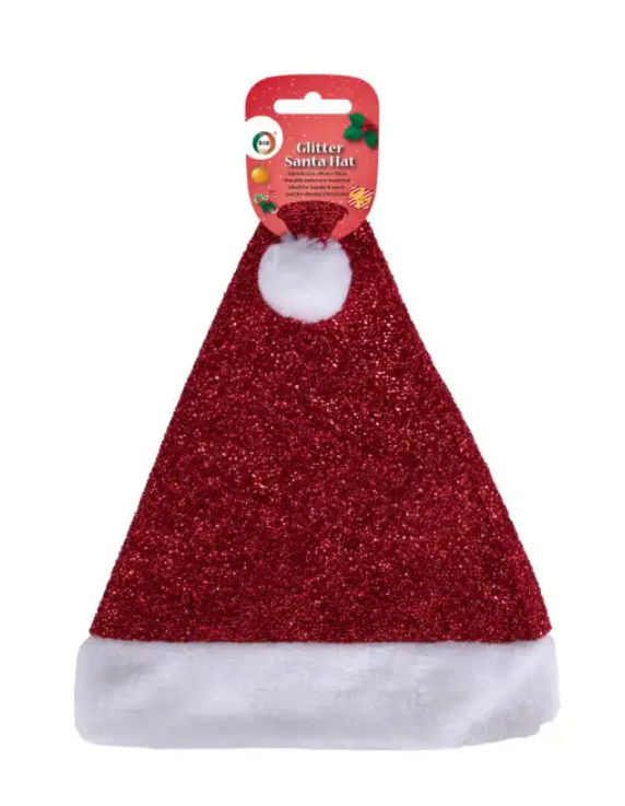 Glitter Santa Hat